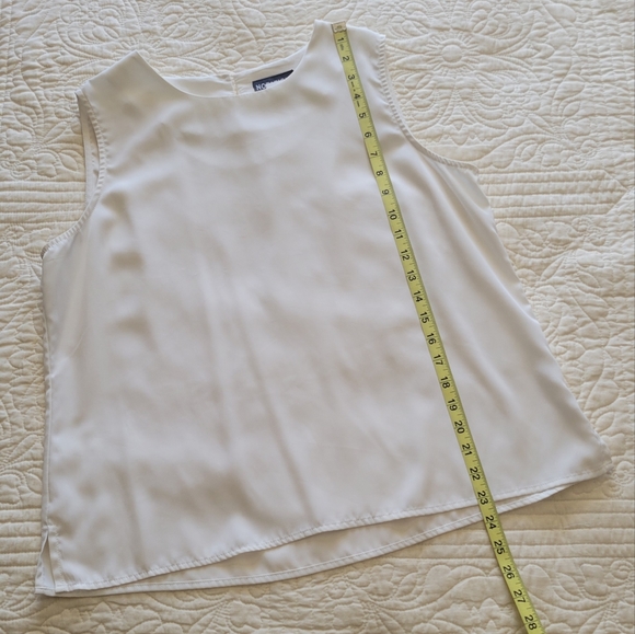 vintage notations white tank 90s y2k M - Picture 3 of 6